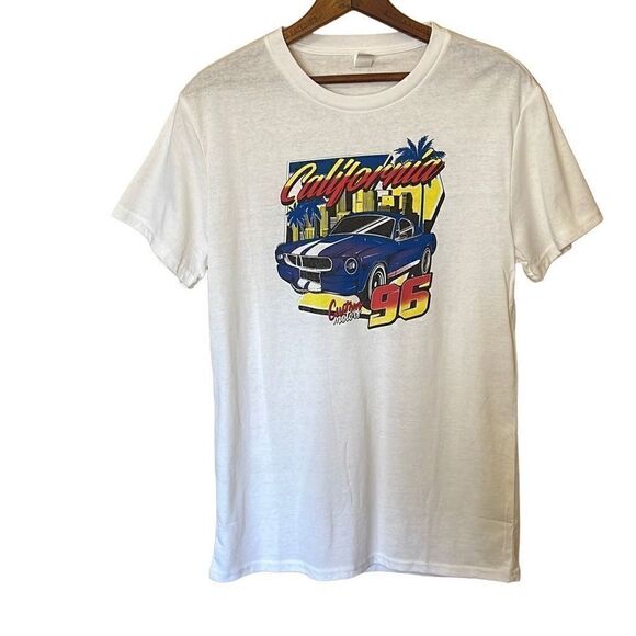 California 96 Custom Motors Cotton Blend Crewneck Tee - Picture 1 of 5